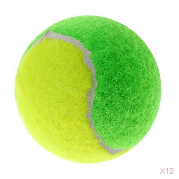 12Pcs High Elasticity Pressureless Junior Training Tennis Balls Pet Toy Ball