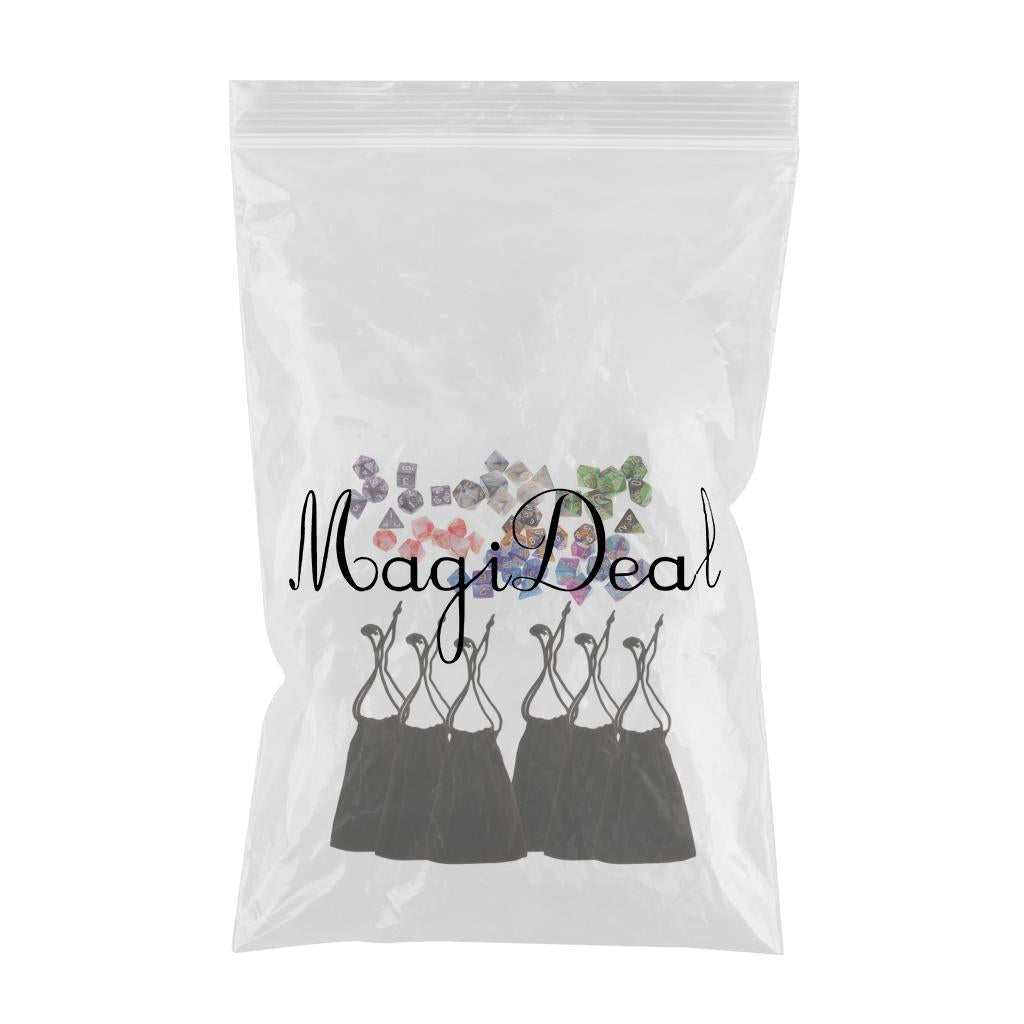 49PCS Polyhedral Dice 16mm for Dungeons and Dragons D4-D20 Table Games
