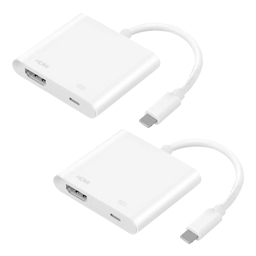 2 Pieces For Ipad air iphone 6 6S 7 7Plus to Digital AV TV HDMI Cable