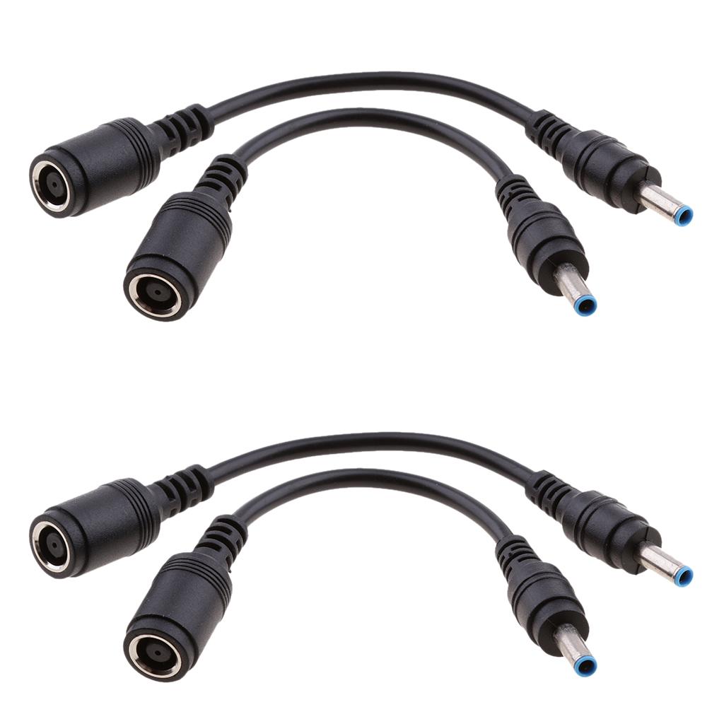 4Pieces for HP DC Power Cable 7.4x5.0mm Female to 4.5x3.0mm Male
