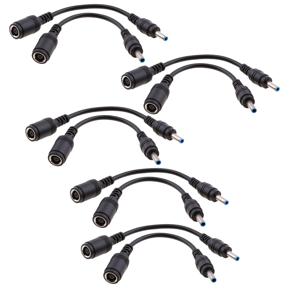 10 Pieces for HP DC Power Cable 7.4x5.0mm Female to 4.5x3.0mm Male