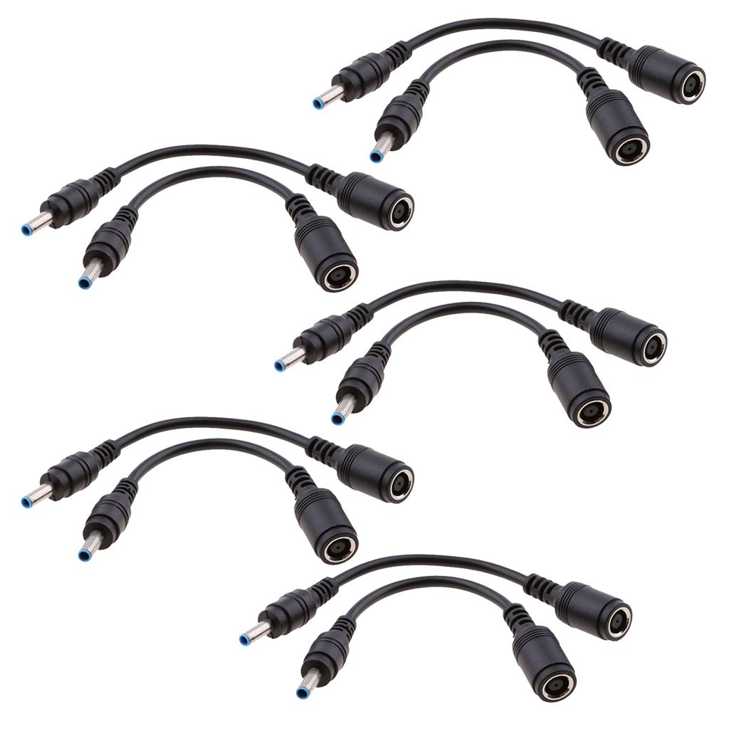 10 Pieces for HP DC Power Cable 7.4x5.0mm Female to 4.5x3.0mm Male