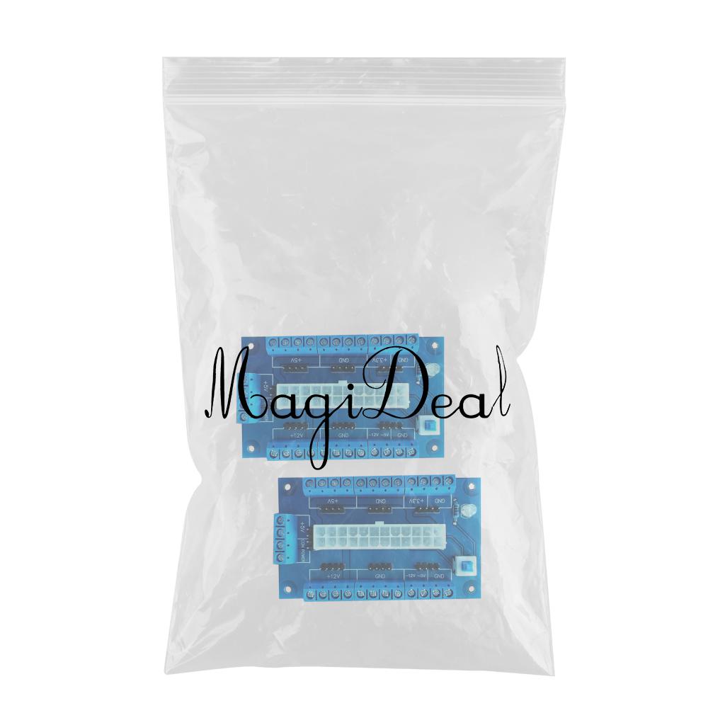 2pieces 24/20-Pin ATX PC Power Desktop Power Module Adapter
