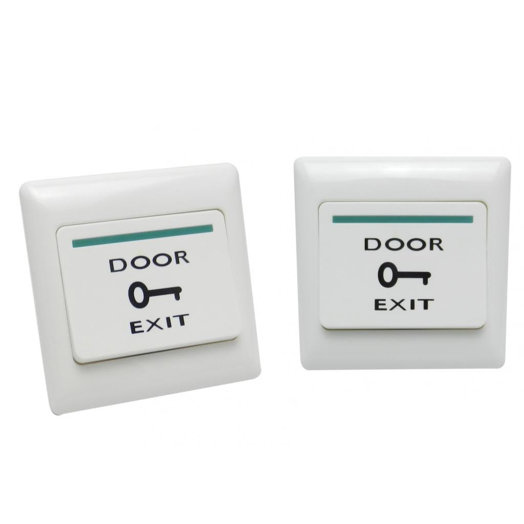 2Pcs Door Exit Push Release Button Switch Magnetic Lock Door Access Control