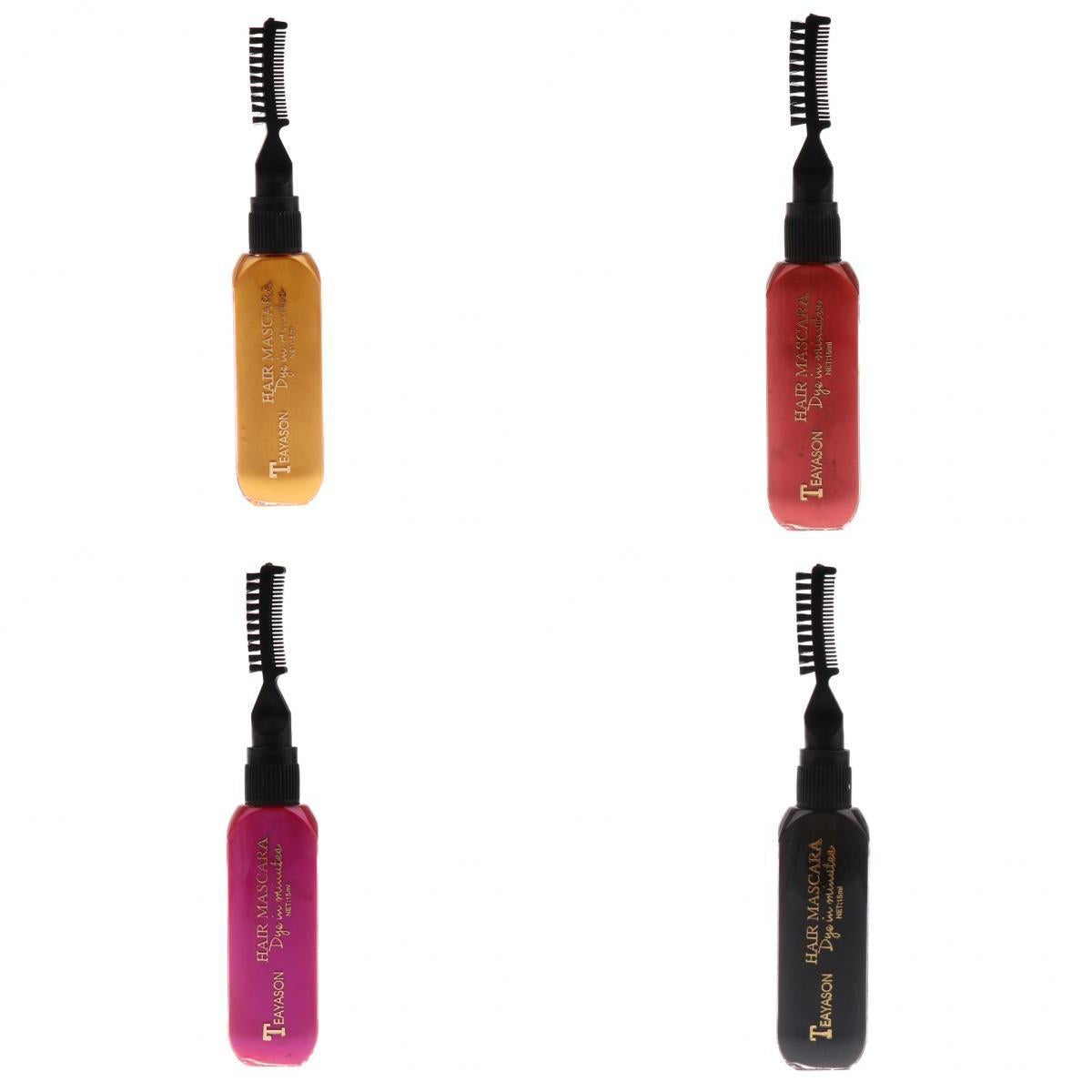 4PCS Temporary Disposable Hair Color Chalk Dye Tint Highlight Streak Mascara