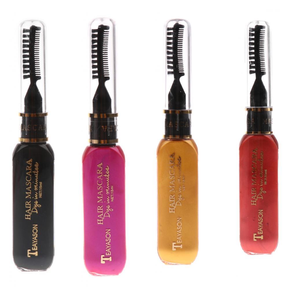 4PCS Temporary Disposable Hair Color Chalk Dye Tint Highlight Streak Mascara