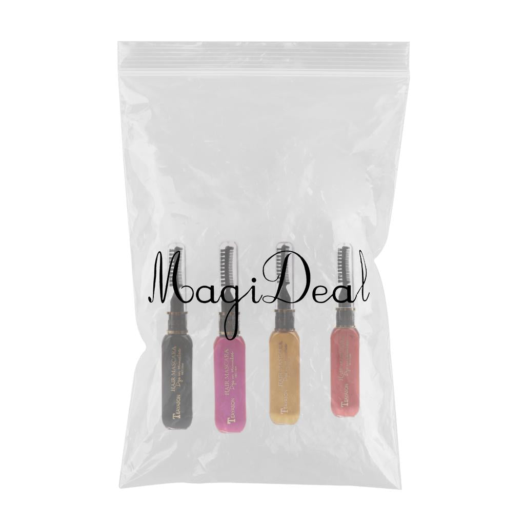 4PCS Temporary Disposable Hair Color Chalk Dye Tint Highlight Streak Mascara