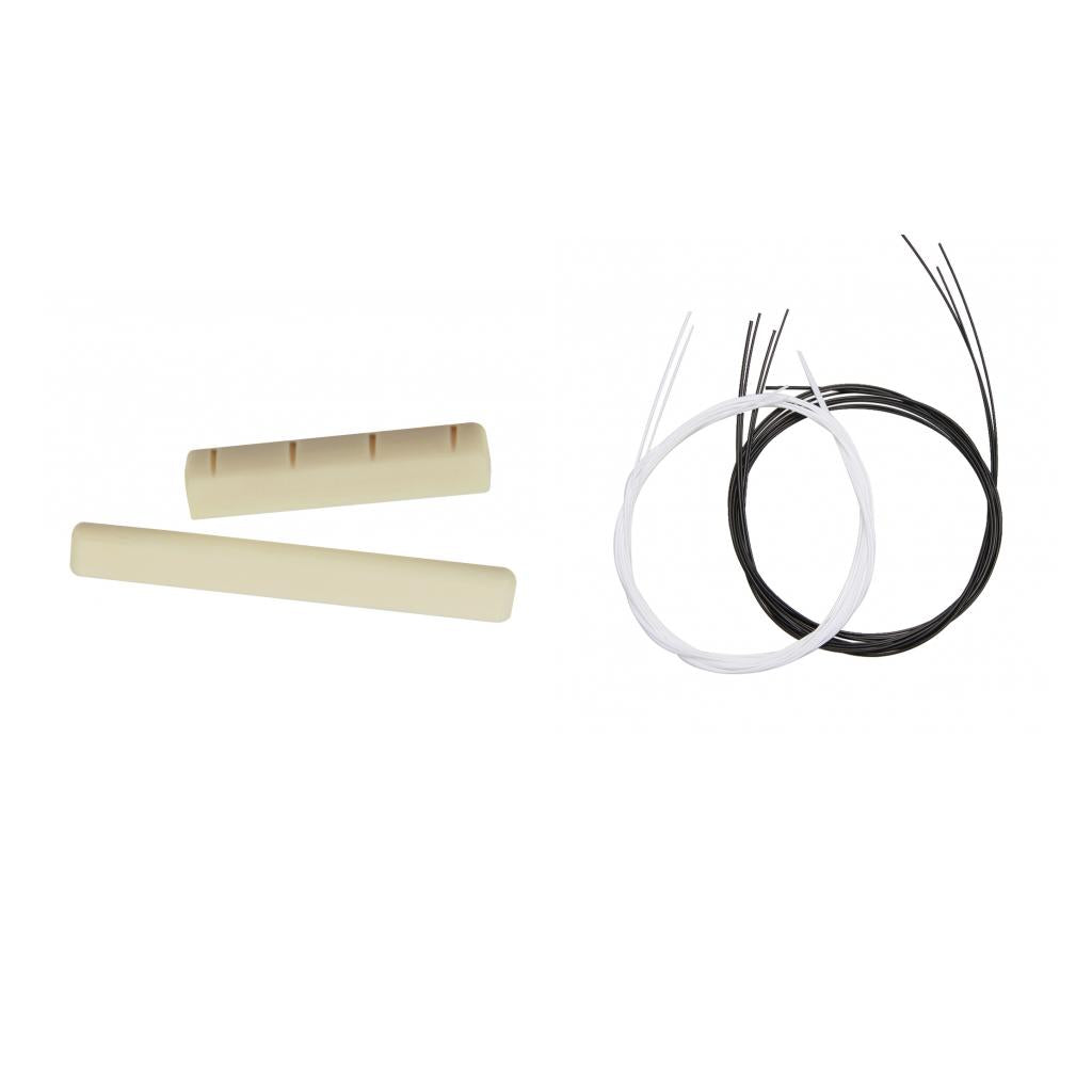 2 Set Ukulele Replacement String + Saddle Nut