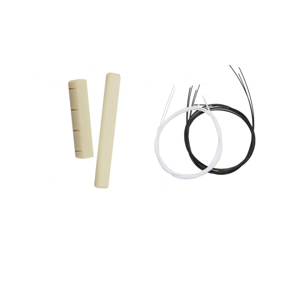 2 Set Ukulele Replacement String + Saddle Nut