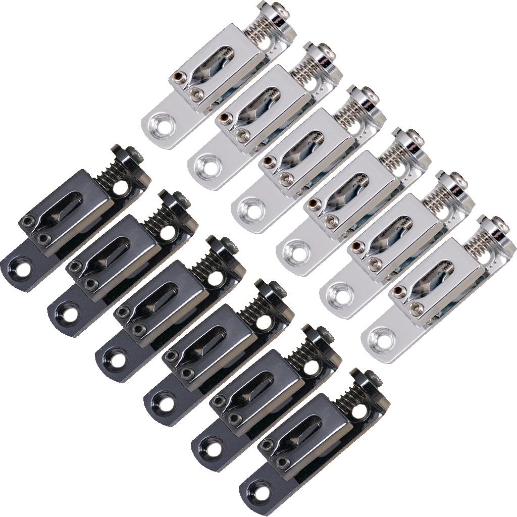 2 Colors Individual Single Bridge Saddles for 6-String Electric Guitar Parts