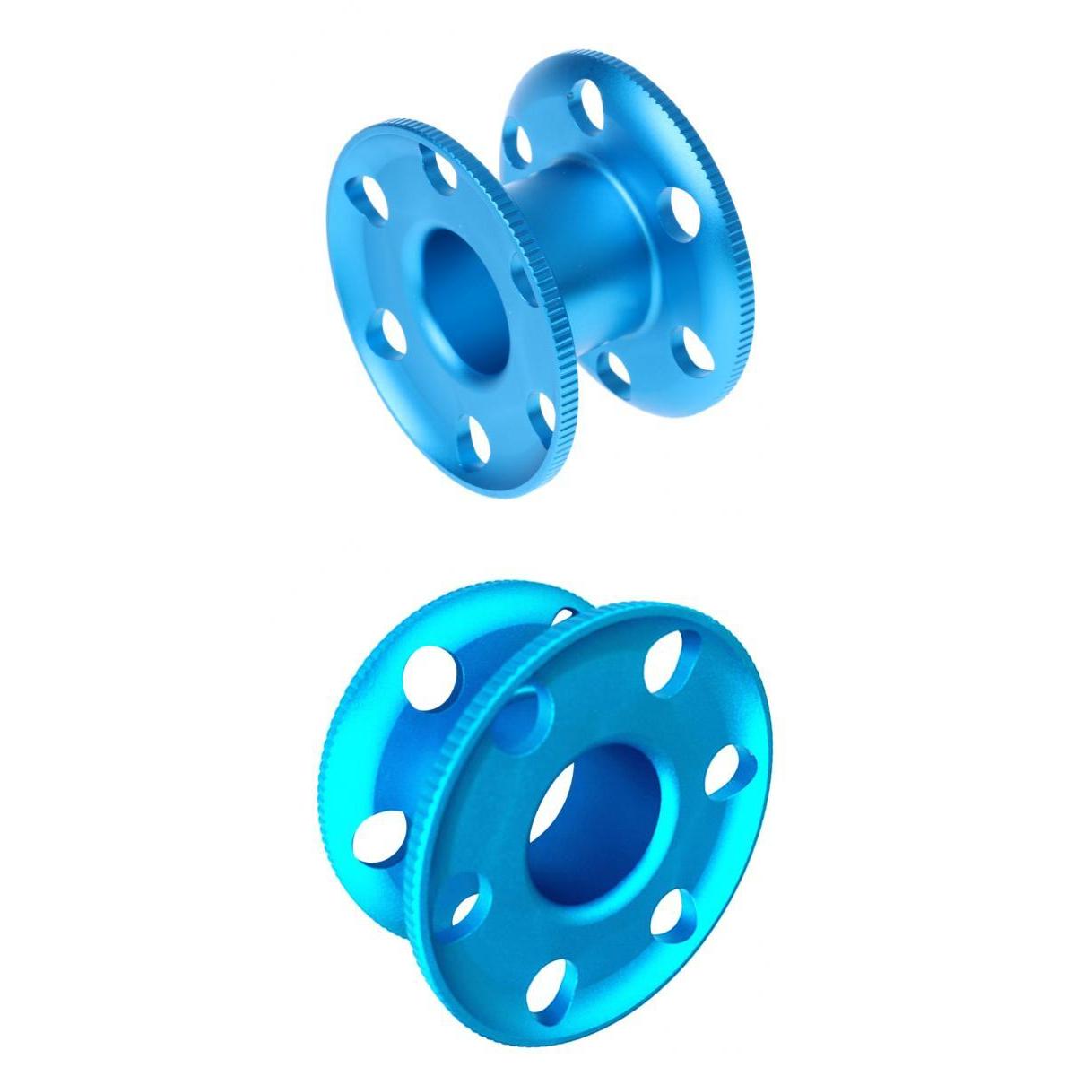 2 Pieces Large Small Aluminum Alloy Scuba Diver Finger Reel Guide Line Spool