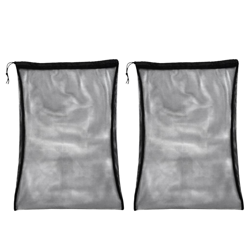 2 Pieces Mesh Drawstring Bag for Scuba Diving Snorkeling Mask Goggles