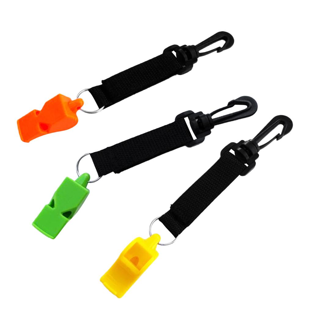 3 Pieces Emergency Scuba Dive Safety Whistle Outdoor Survival Gear