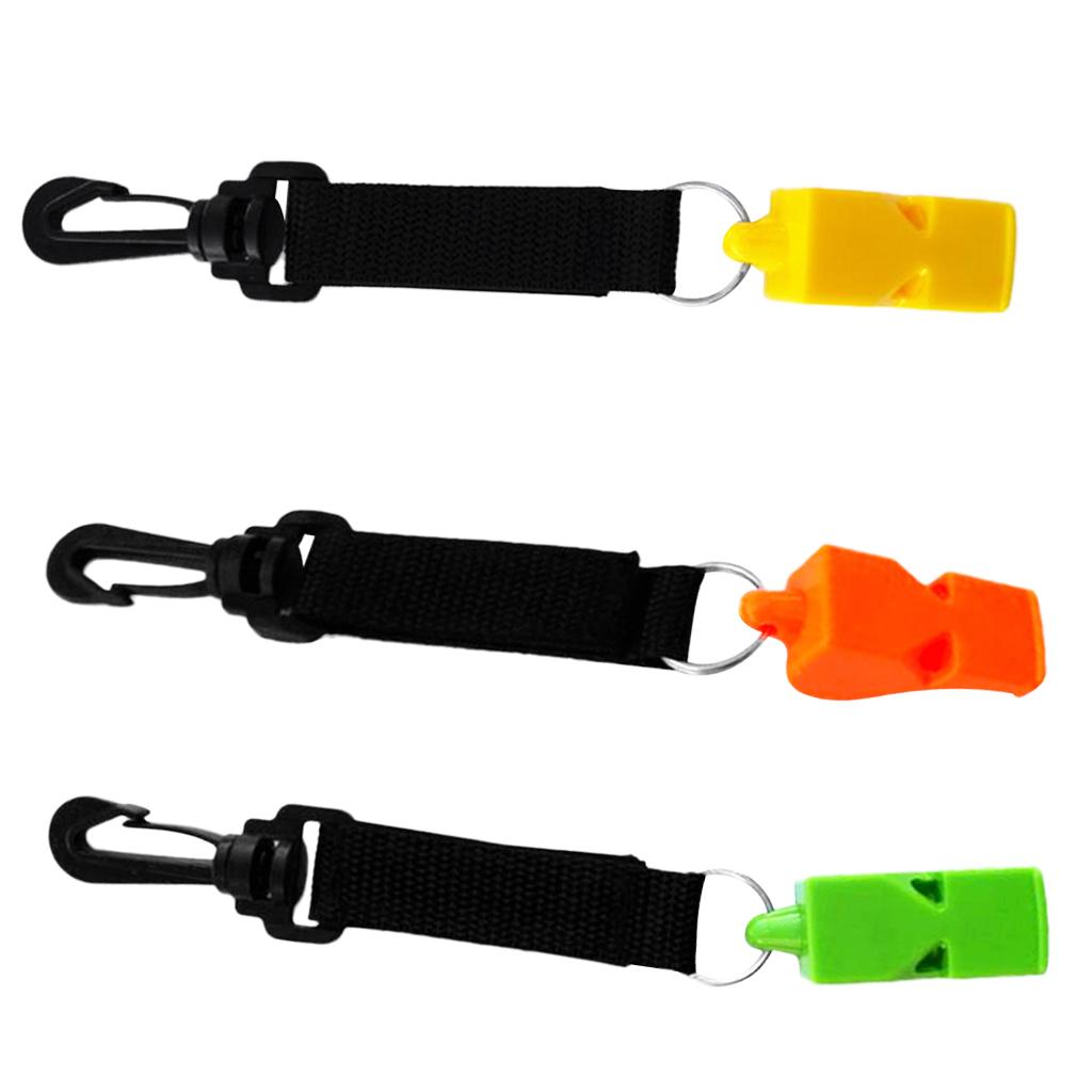 3 Pieces Emergency Scuba Dive Safety Whistle Outdoor Survival Gear
