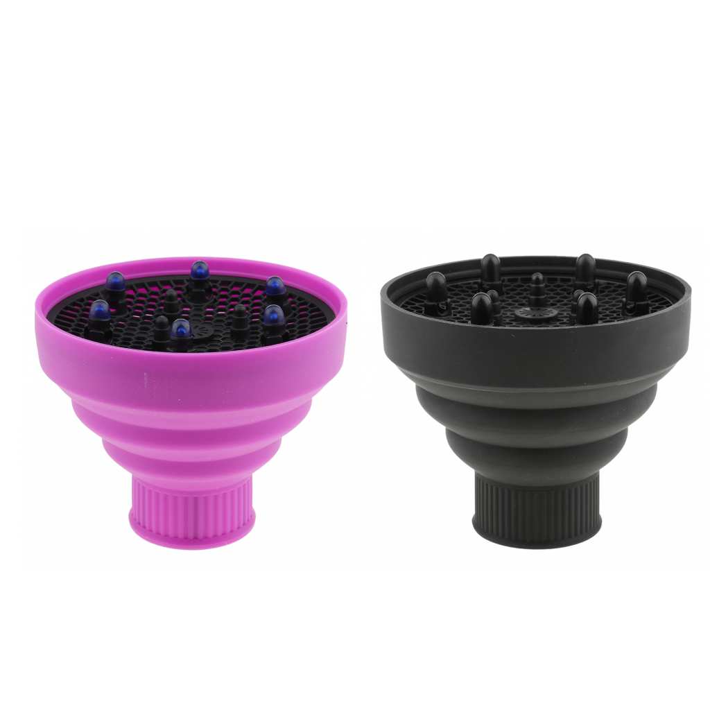 2Pieces Universal Silicone Curl Hair Dryer Blower Diffuser Hairdressing Tool