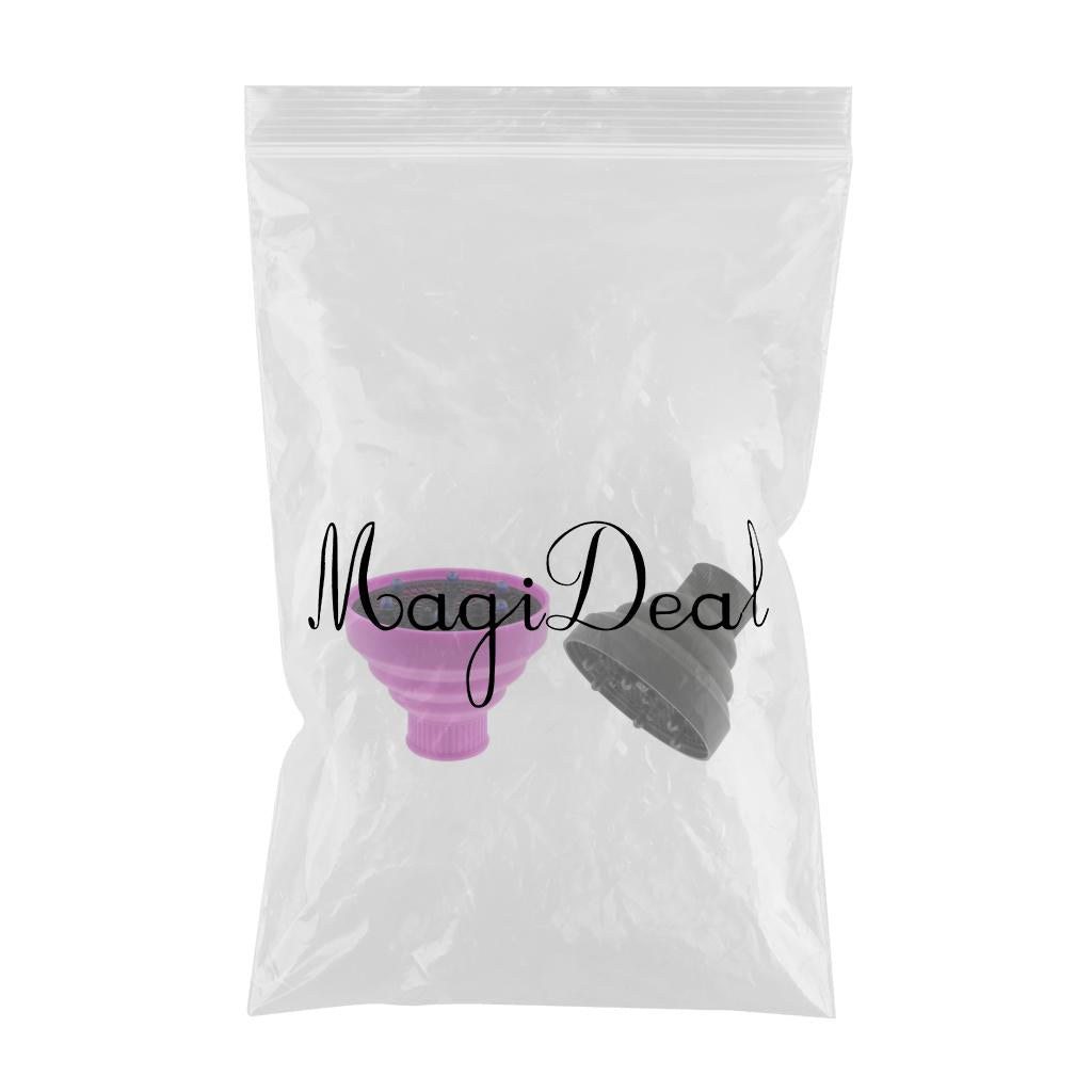 2Pieces Universal Silicone Curl Hair Dryer Blower Diffuser Hairdressing Tool