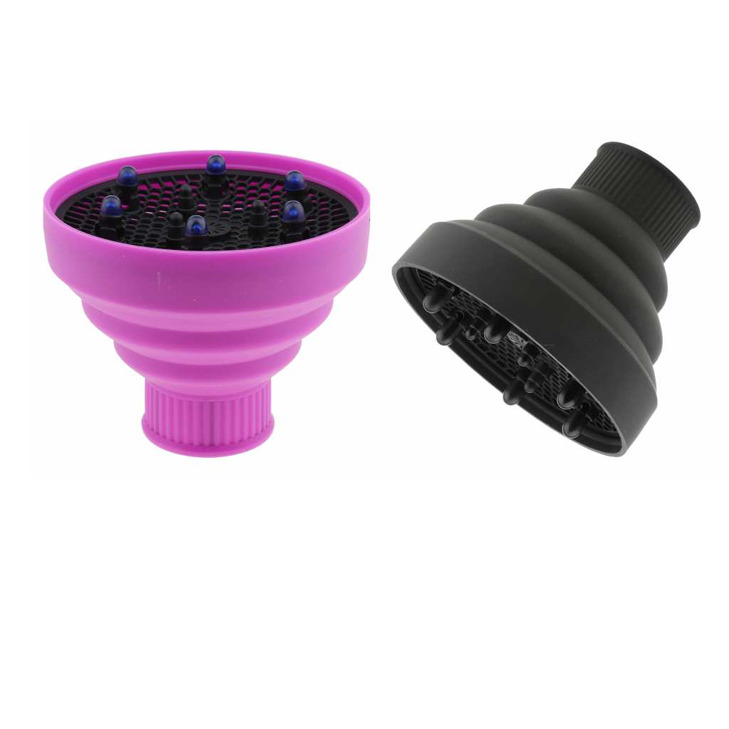 2Pieces Universal Silicone Curl Hair Dryer Blower Diffuser Hairdressing Tool