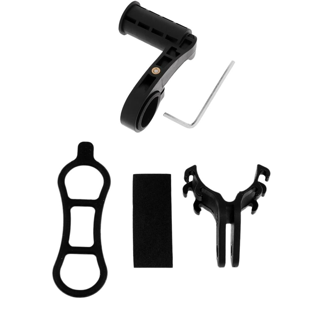 2Pcs Bike Bicycle Handlebar Extender GPS Lamp Holder Flashlight Torch Mount