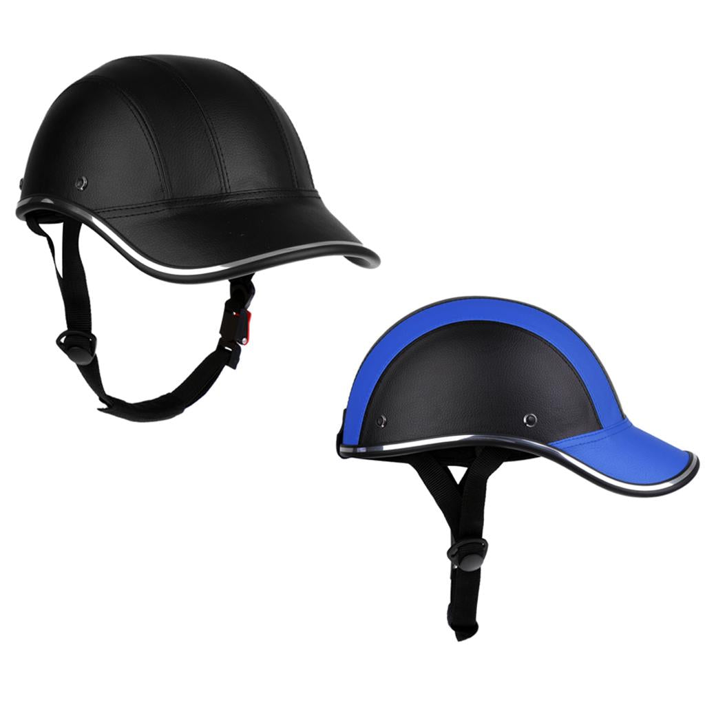 2Pcs Adjustable Baseball Cap Style Riding Bike Helmet Anti-UV Safe Hat Visor