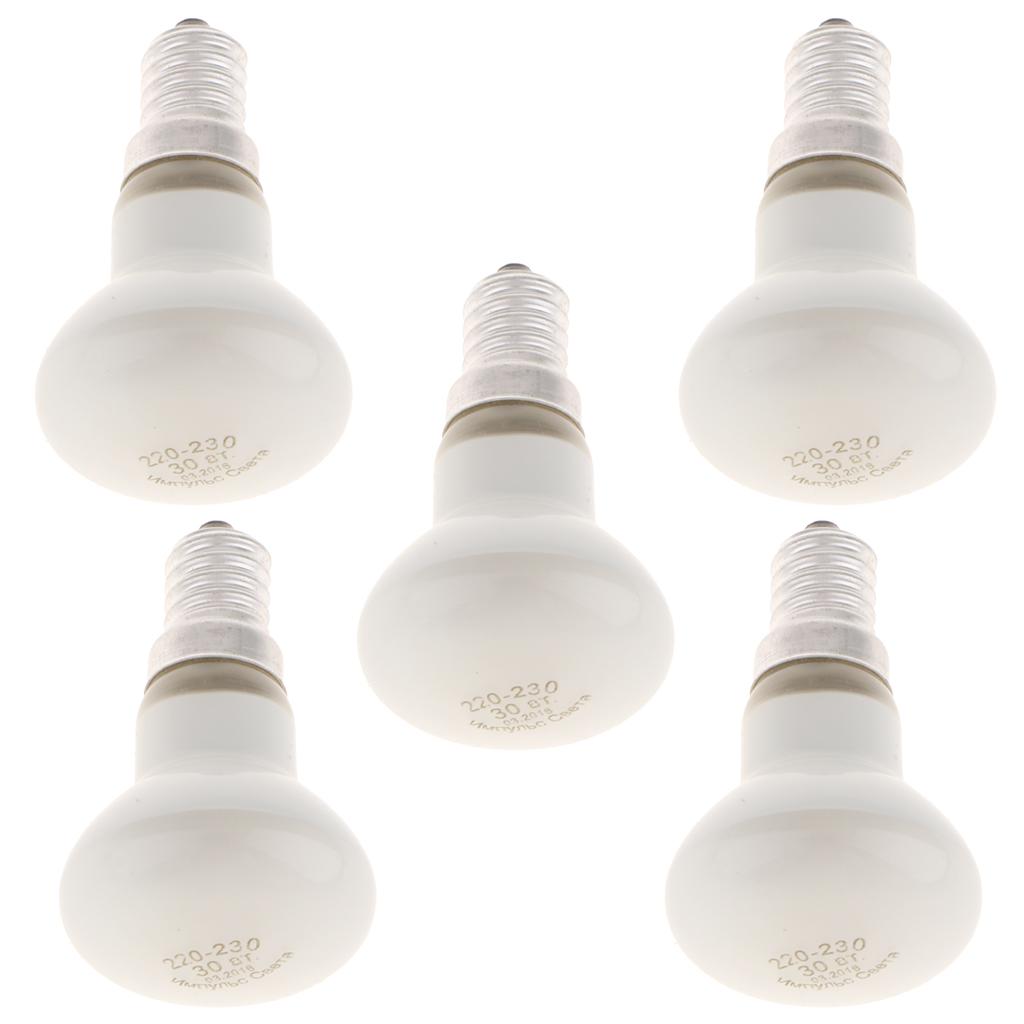 5-piece R39 Reflector Filament Spotlight Bulb Lamp SES E14 30W