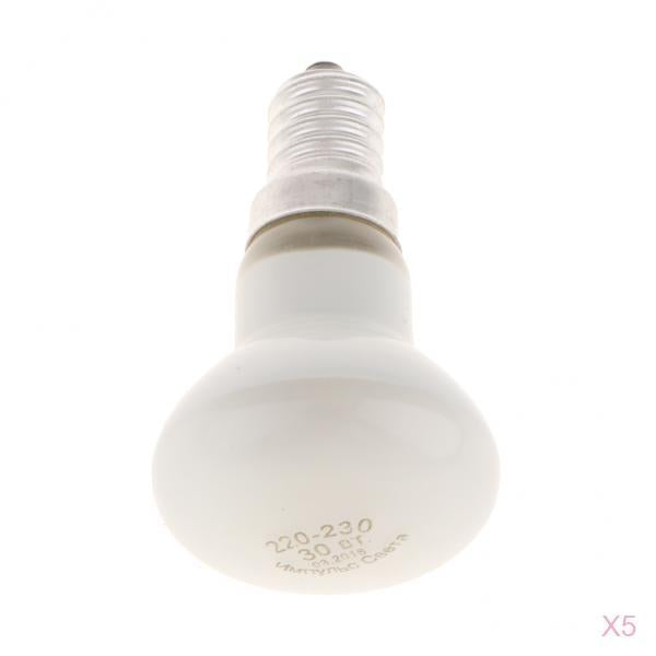 5-piece R39 Reflector Filament Spotlight Bulb Lamp SES E14 30W