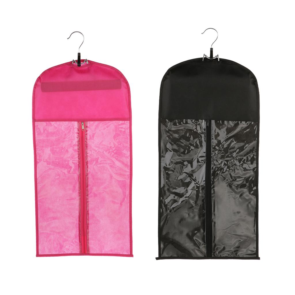 2 Pieces Dustproof Hair Wig Stand Storage Bag Holder Case Protector + Hanger