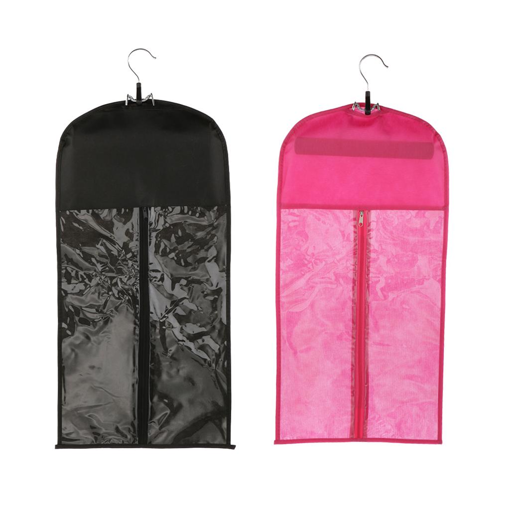 2 Pieces Dustproof Hair Wig Stand Storage Bag Holder Case Protector + Hanger