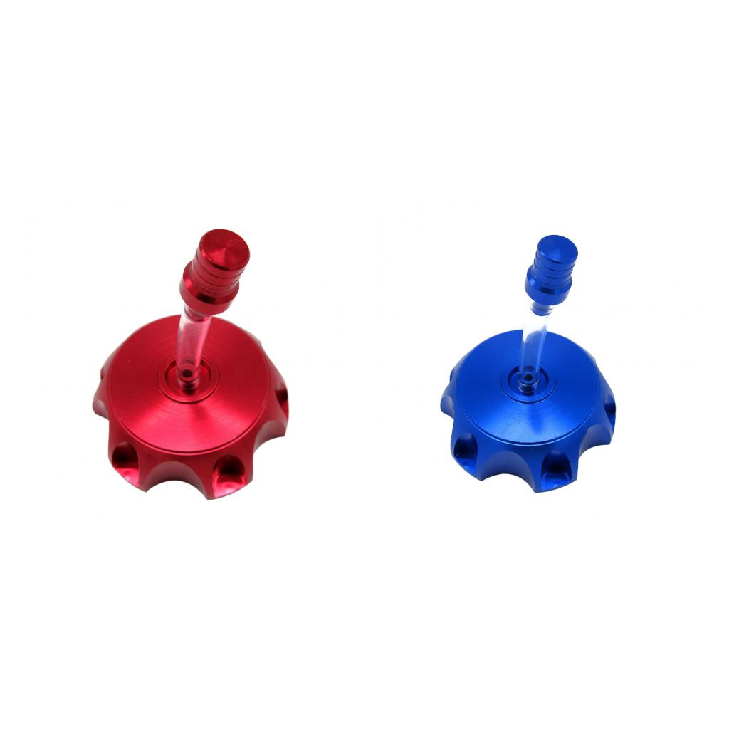 ATV Dirt Pit Bike CNC Aluminum Gas Fuel Tank Cap Breather Vent Red/Blue