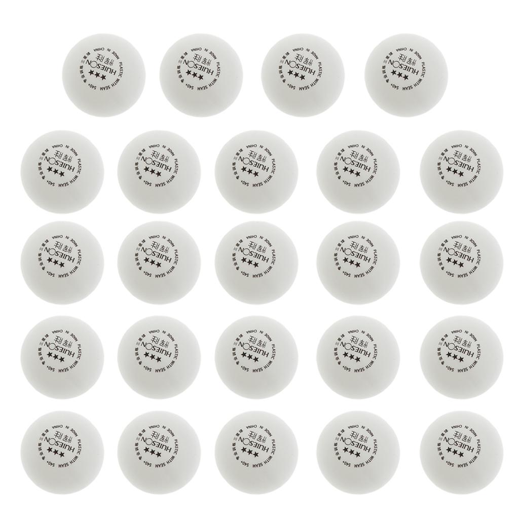 24 Pieces 3-Star PREMIUM 40+mm Table Tennis Balls Plastic Ball Official Ball
