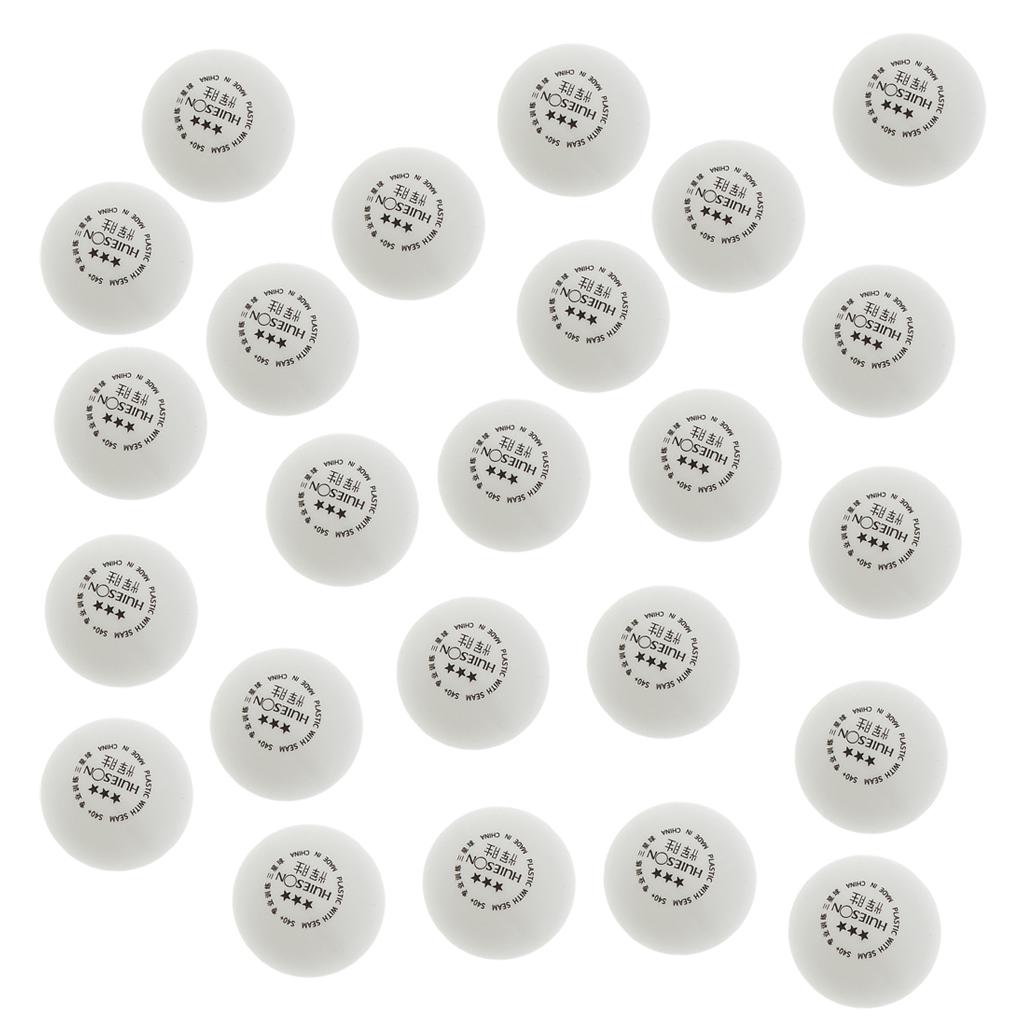 24 Pieces 3-Star PREMIUM 40+mm Table Tennis Balls Plastic Ball Official Ball