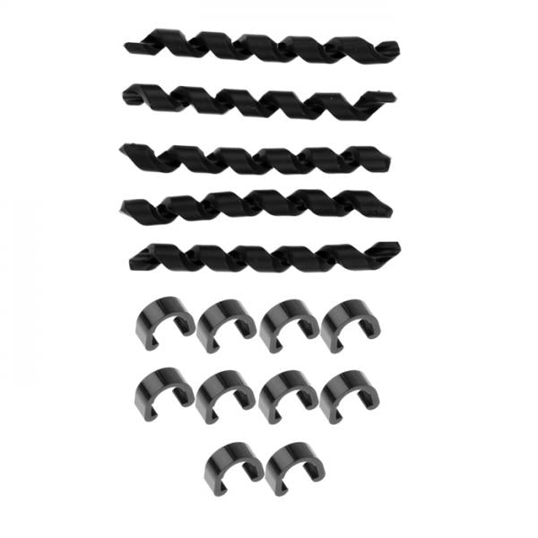 Bike Brake Cable Housing Protector Bike Cable Spiral Sleeves +C-Clips Buckle