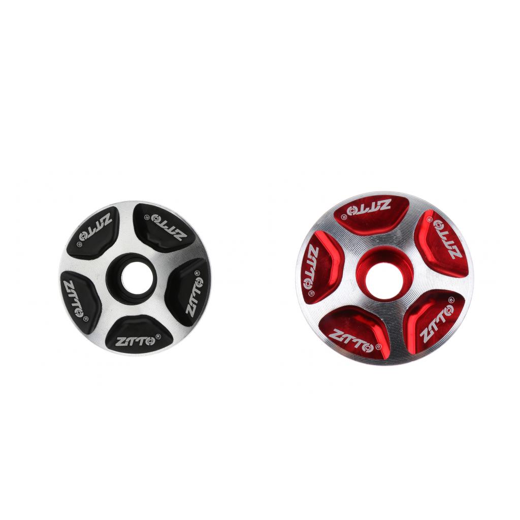 2pcs 1 1/8 Alloy Bicycle MTB Bike Headset Top Threadless Stem Cover"