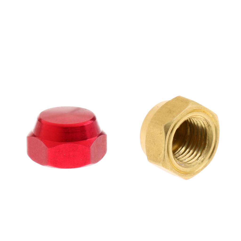 2pcs Baitcasting Reel Screw Cap for Fishing Reel Handle Right Hand Red Gold