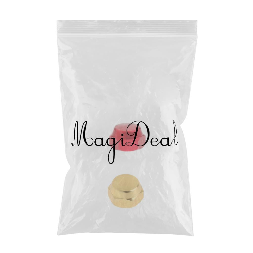 2pcs Baitcasting Reel Screw Cap for Fishing Reel Handle Right Hand Red Gold