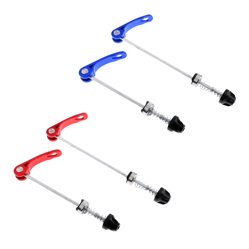 2 Pairs Bicycle Quick Release Skewers Road Bike Wheel Hub Skewers Axle Parts