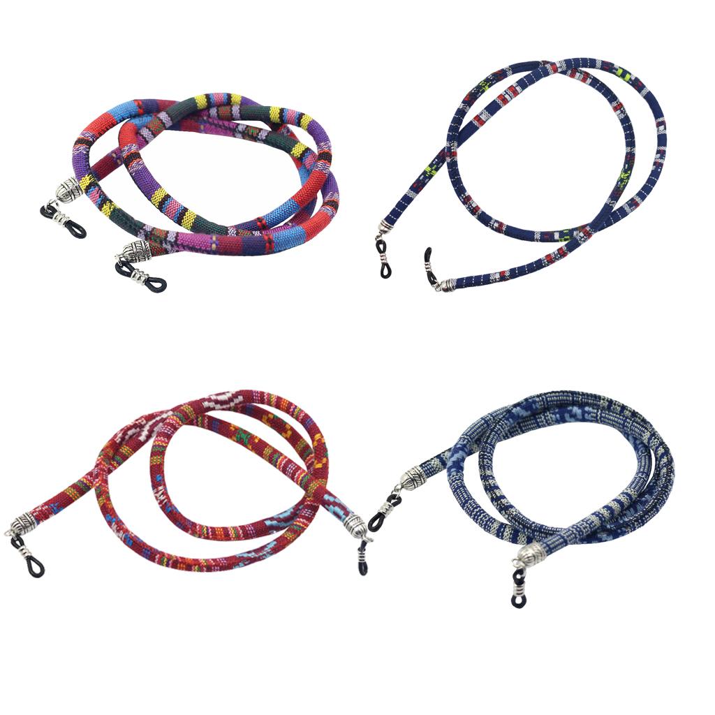 4Pcs Sunglasses Neck Cord Strap Glasses String Lanyard Holder 6mm Round Rope