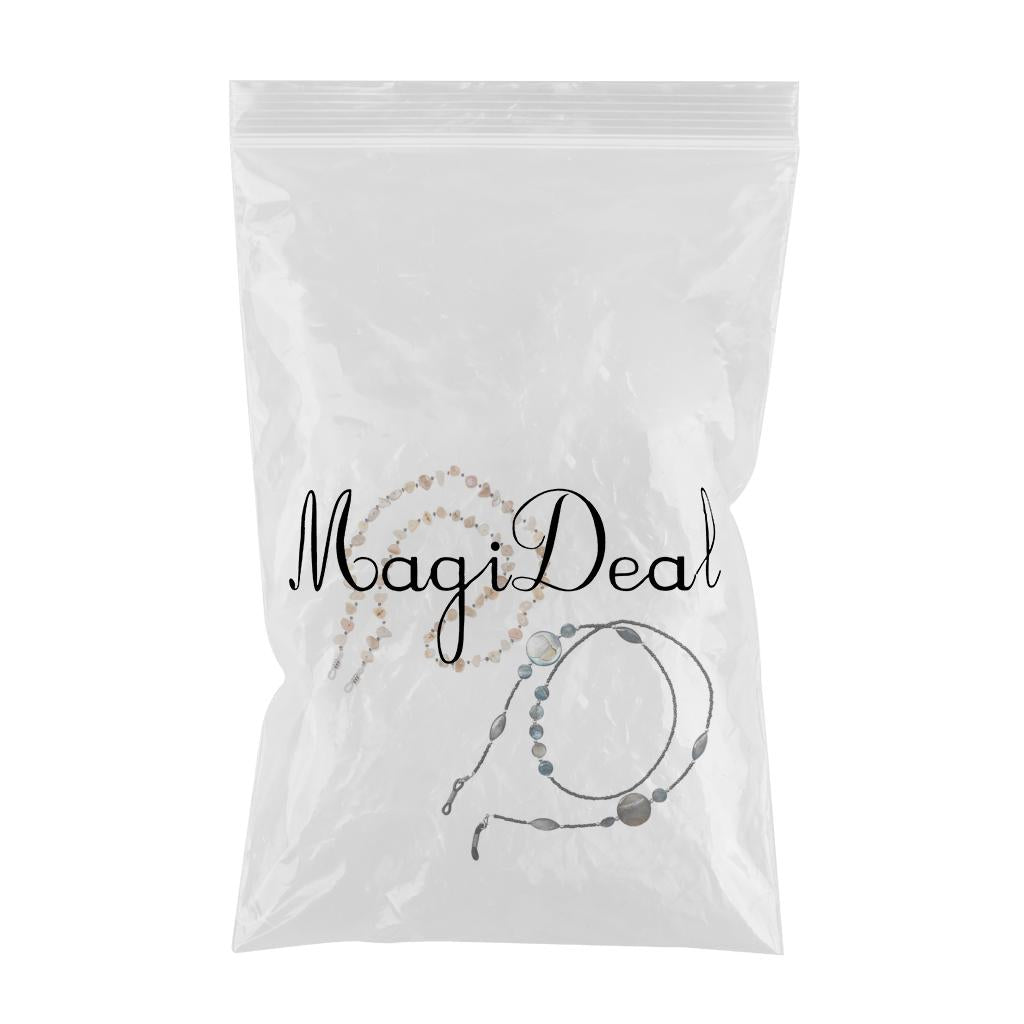 2Pcs Beaded Eyeglasses Lanyard Rope Chain Beads Cords Strap Holder Retainer
