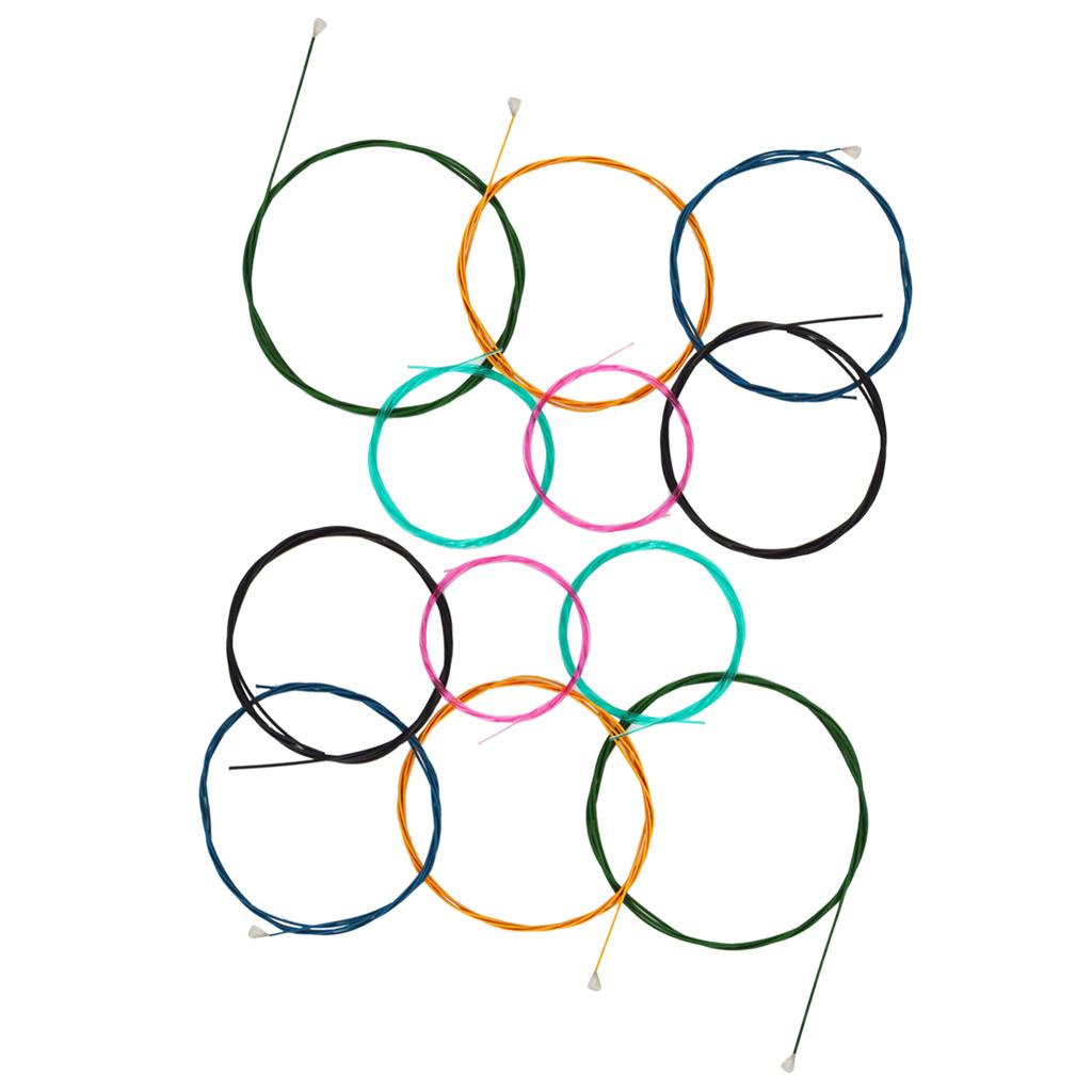 2 Set Multi Colored Nylon Classical Guitar Strings for 6 String Guitar Parts
