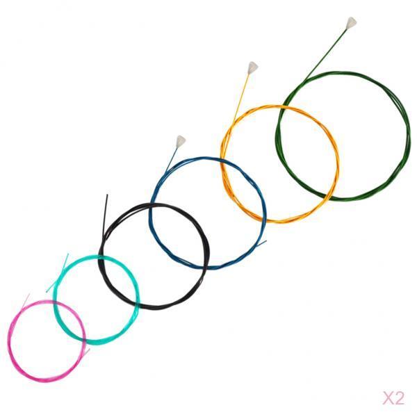 2 Set Multi Colored Nylon Classical Guitar Strings for 6 String Guitar Parts