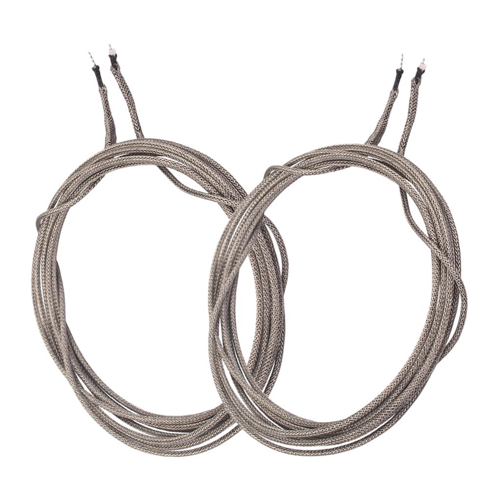 2 Pieces Single Conductor Braided Shield Cable Guitar Wire
