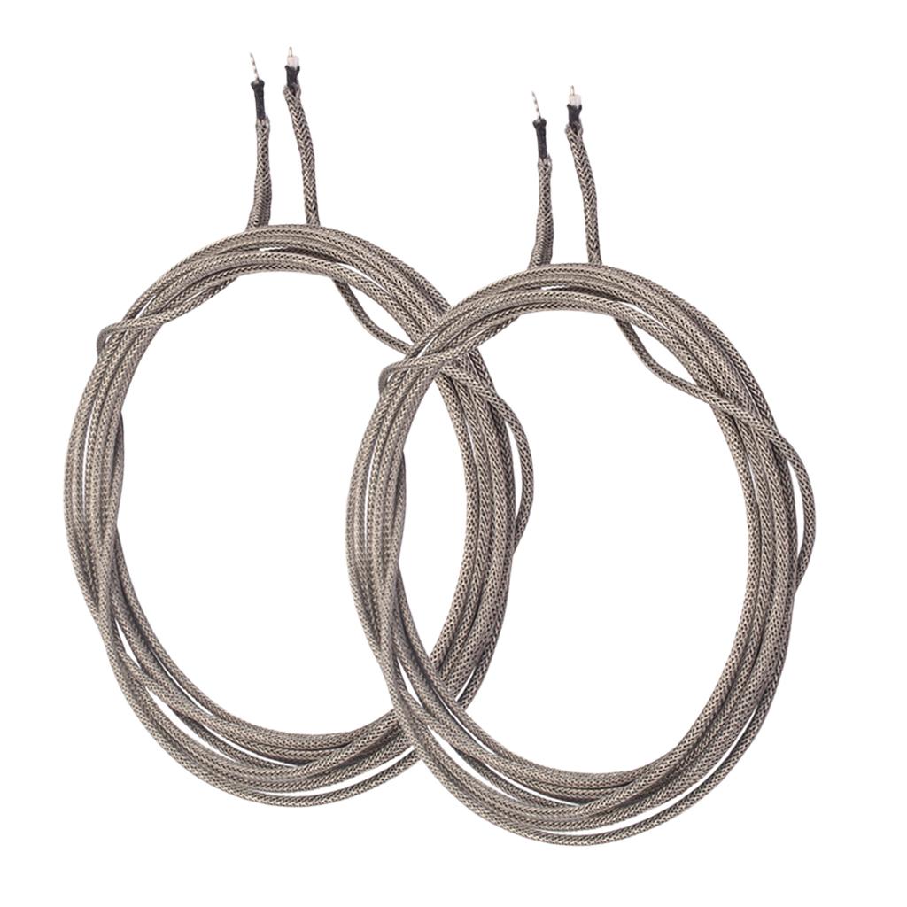 2 Pieces Single Conductor Braided Shield Cable Guitar Wire