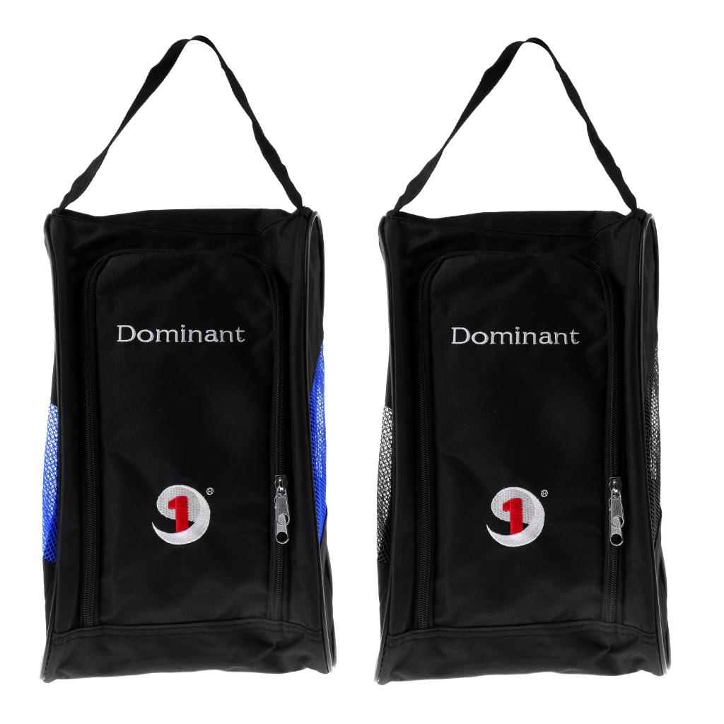 2 Pieces Portable Waterproof Golf Sport Shoes Storage Bag Travel Case Bag