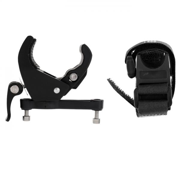 Bike Flashlight Lamp Torch Clamp Holder + Handlebar Water Bottle Cage Holder