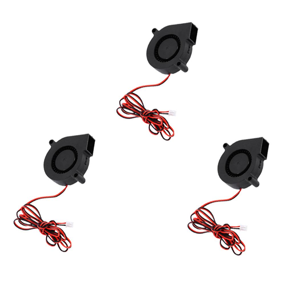 3Pcs silent Radial Turbo Blower Fan Cooling Fan DC 24V for 3D Printer Parts