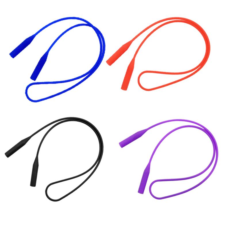 4Pieces Mixed Color Anti-slip Silicone Eyeglasses Strap Sports Strap Holder