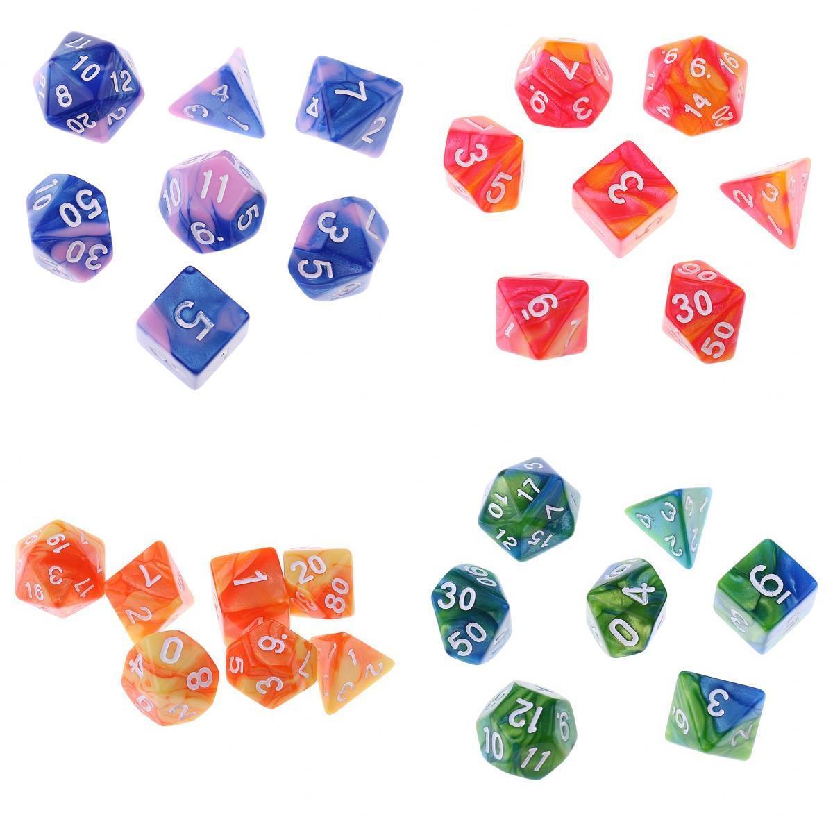 28PCS Polyhedral Dice 16mm for Dungeons and Dragons Dice Table Game
