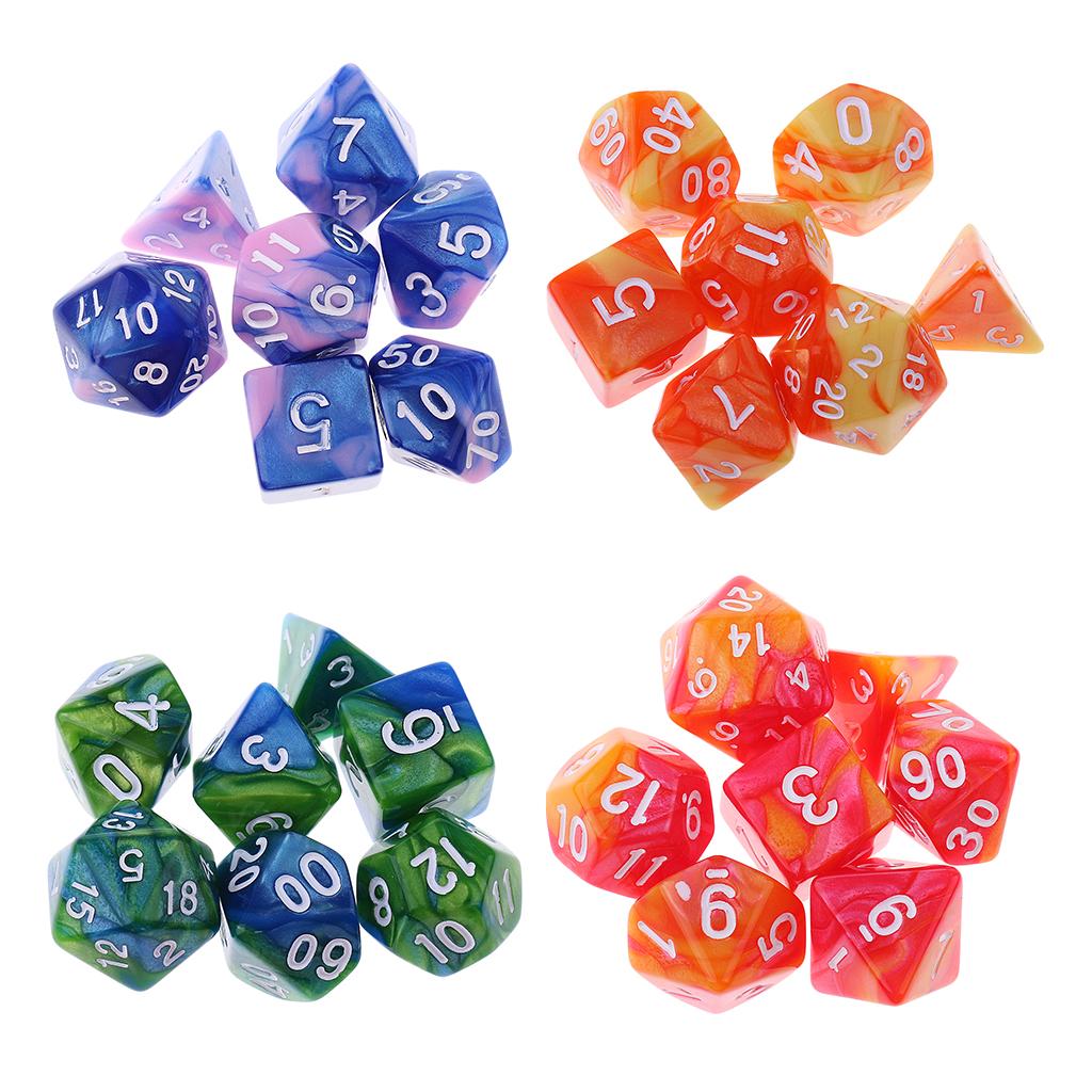 28PCS Polyhedral Dice 16mm for Dungeons and Dragons Dice Table Game