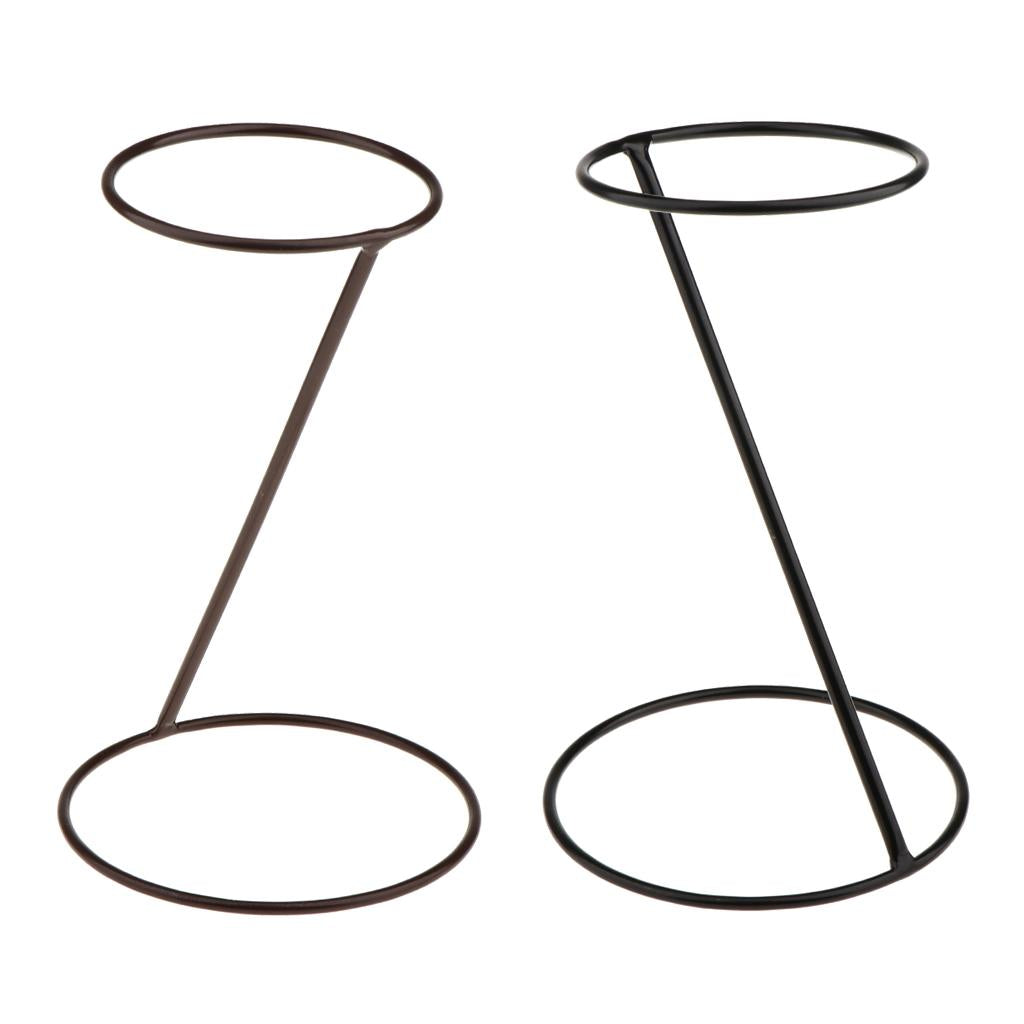 2 Pieces Hat Wigs Display Holder Baseball Sports Cap Storage Organizer Stand