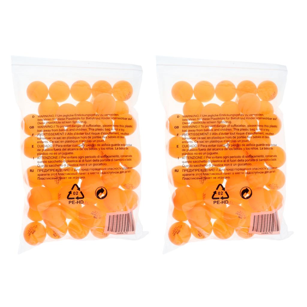 100 Pieces 3 Star 40mm Table Tennis Balls Ping Pong Practice Balls Yellow