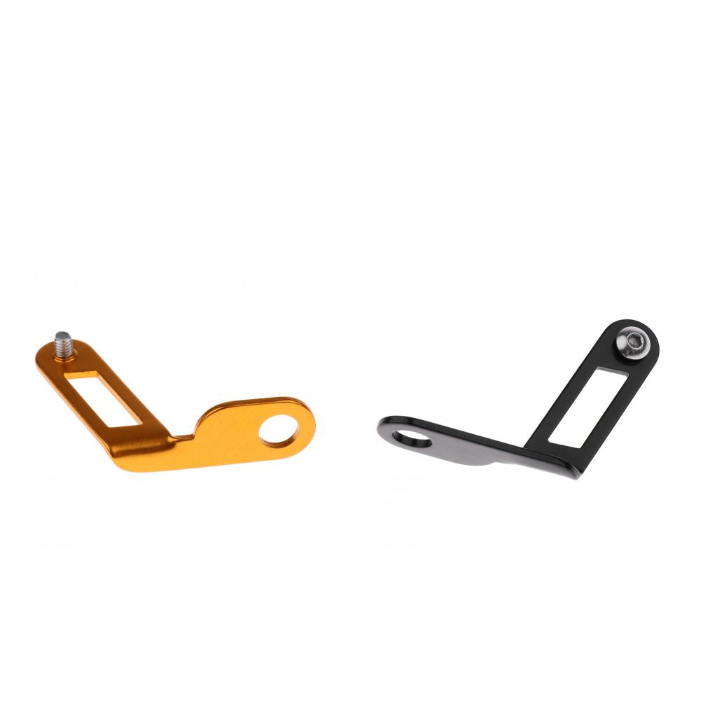 2 Set Bike Number Plate Holder Bicycle Bracket Mount Accessories Black Gold
